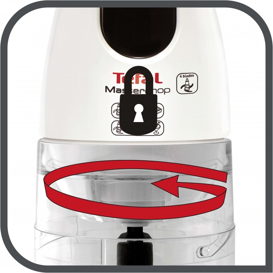 Tefal MB450B electric food chopper 0.5 L 500 W Transparent, White – 5