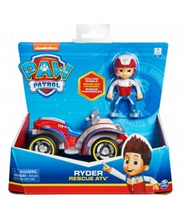 PAW Patrol , Ryder’s Rescue ATV Vehicle with Collectible Figure, for Kids Aged 3 and up