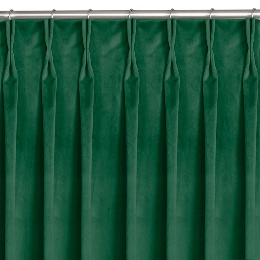 Homede Curtains VELVET FLEX 75 BGREEN 135x270