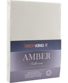 DecoKing neulotut Amber Ecru -levyt tai kumi, 90x200 cm