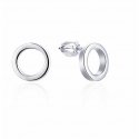Moiss Minimalist silver earrings with stones Rings E0004433