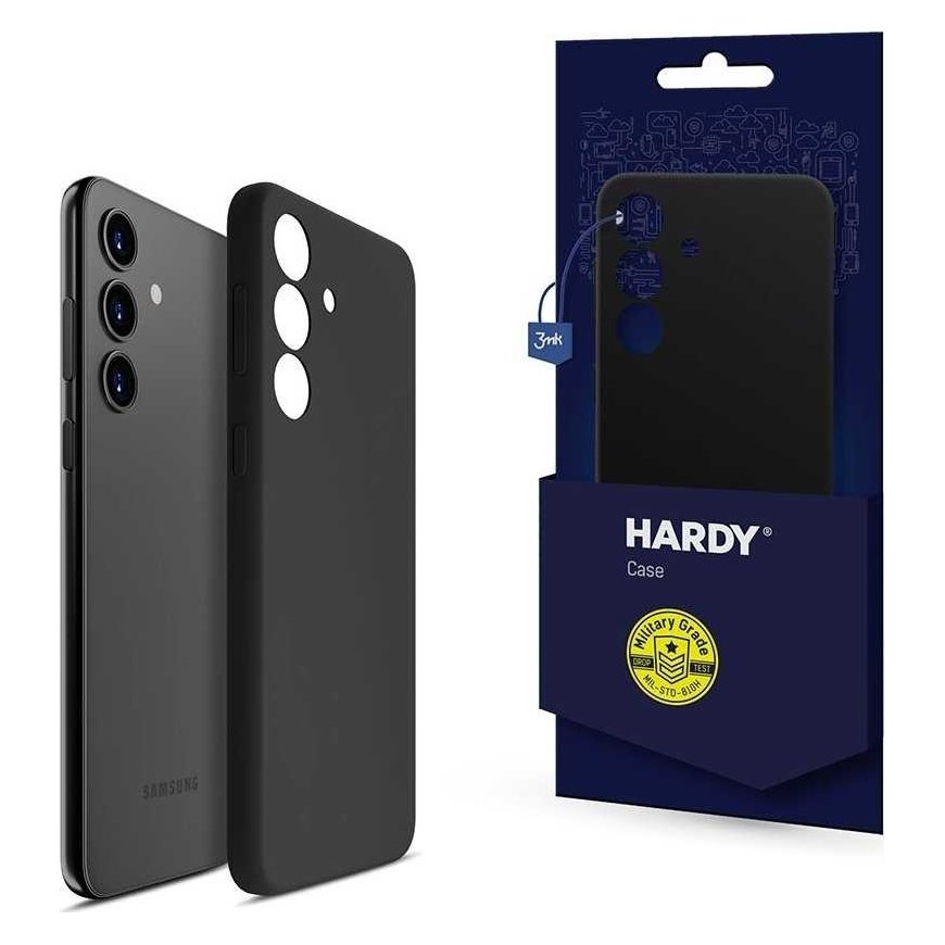 Dėklas 3mk Hardy Android Silicone MagCase Juodas pro Samsung Galaxy S25+