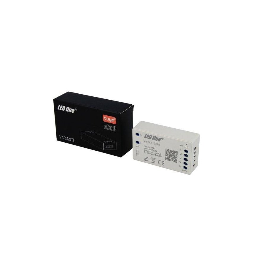 LED valdiklis, 12-24V, 4x4A, vienos spalvos, DIM, Wi-Fi TUYA VARIANTE +RF, LED LINE – 2
