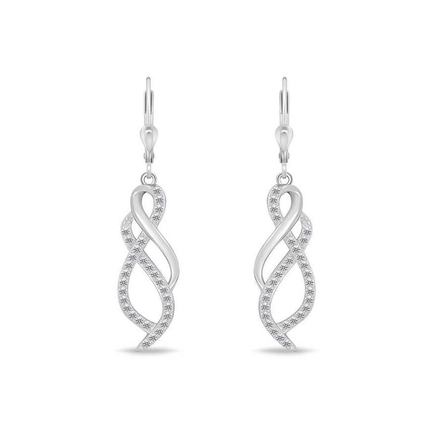 Brilio Silver Brilio Sidabrinis Sparkling sidabrinis papuošalų rinkinys su cirkoniais SET222W (auskarai, pakabukas) – 2