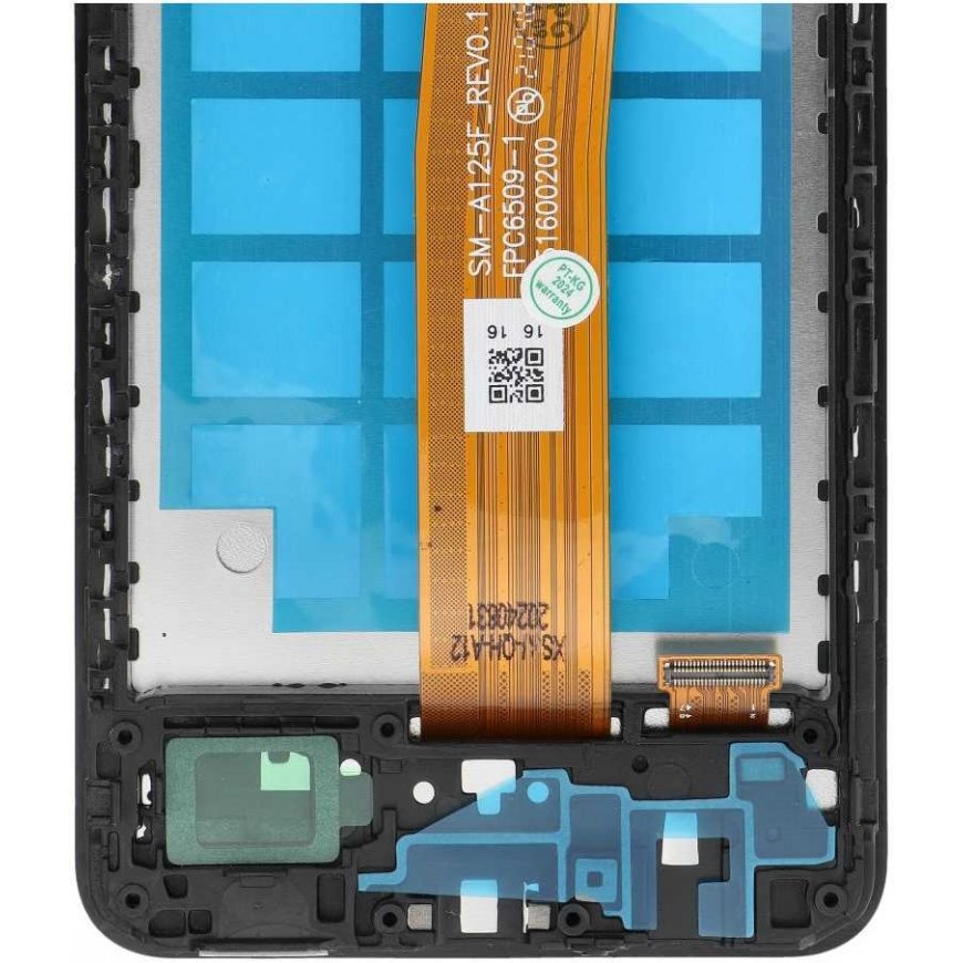 FixCell LCD screen for SAMSUNG A12 A125 OEM frame with components – 3