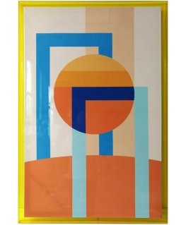 ART Wall painting WALLY 80x120cm, abstract daytime, acrylic