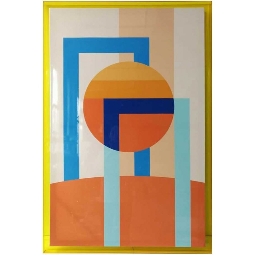 ART Wall painting WALLY 80x120cm, abstract daytime, acrylic
