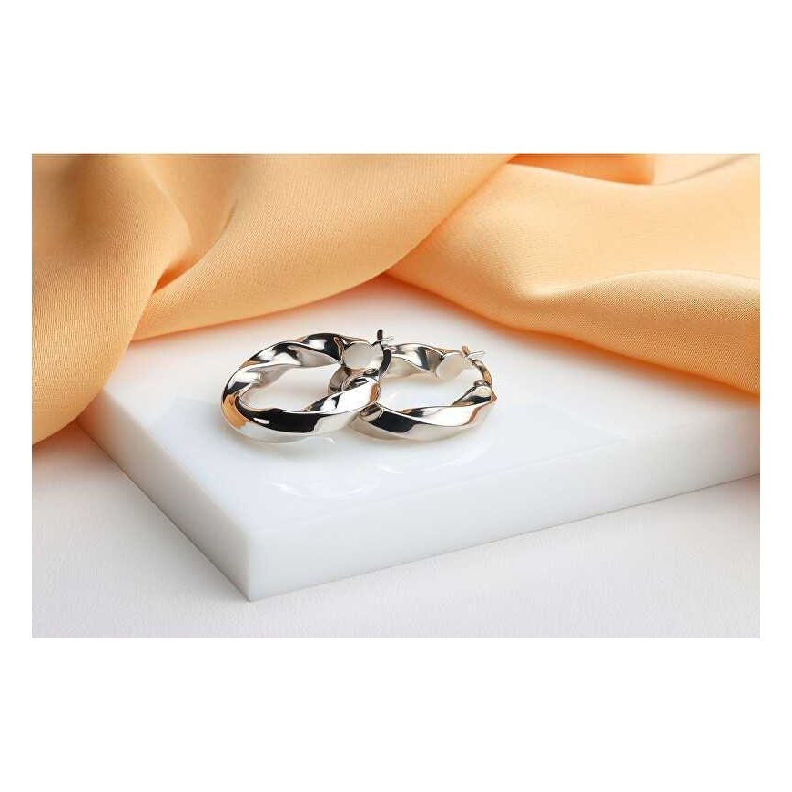 Brilio Silver Sidabriniai apskritimai EA1148W – 4