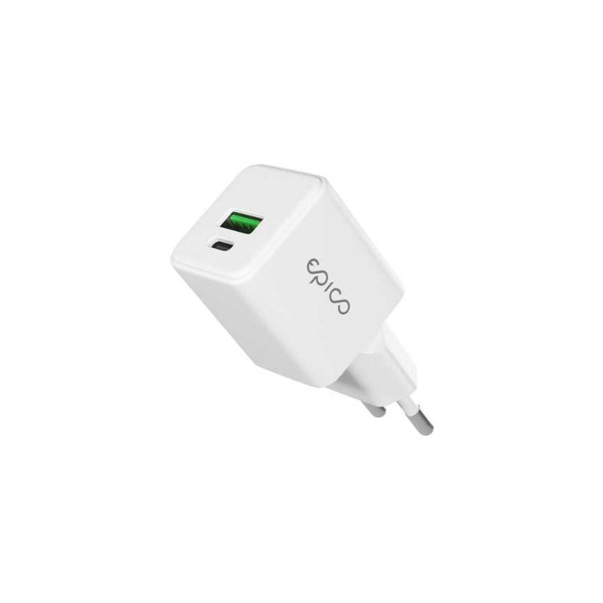 Epico UltraBoost EA10 20W GaN sieninis įkroviklis - Baltas