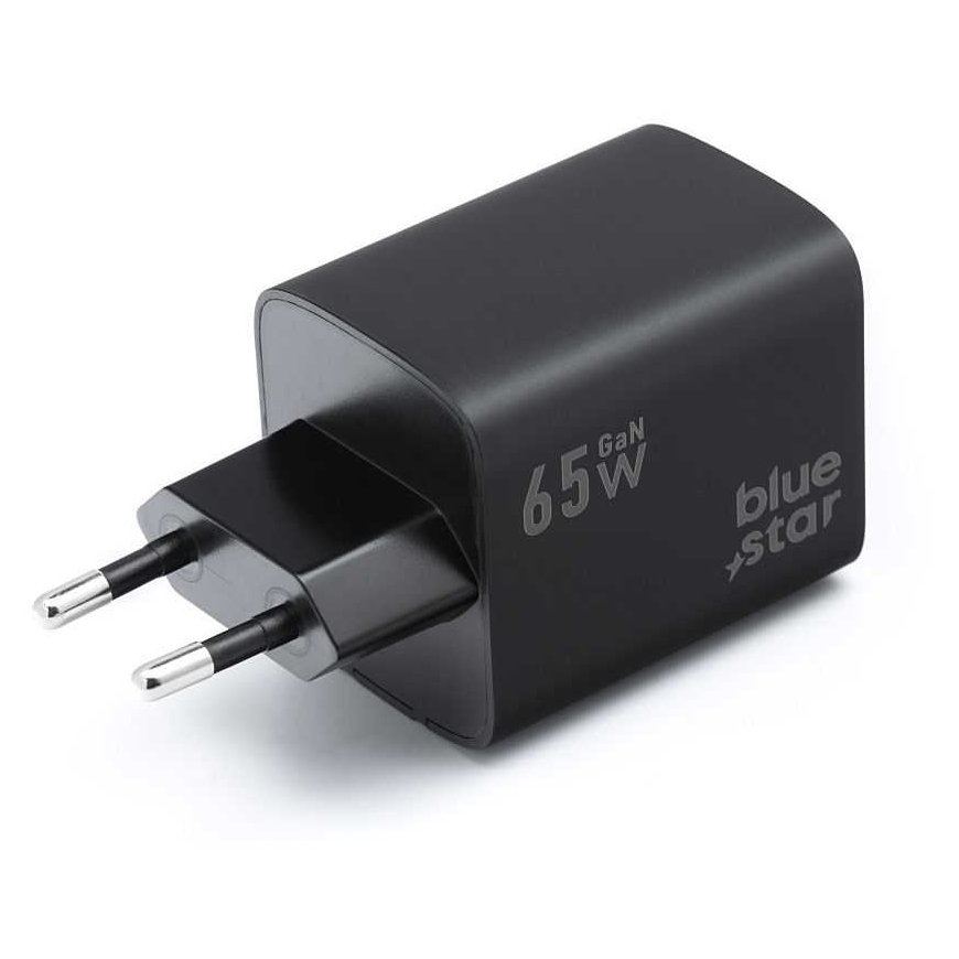 BlueStar Blue STAR -matkalaturi GaN 4A 65W 2 x Type C + USB A PD QC4.0 VT-43 musta – 3