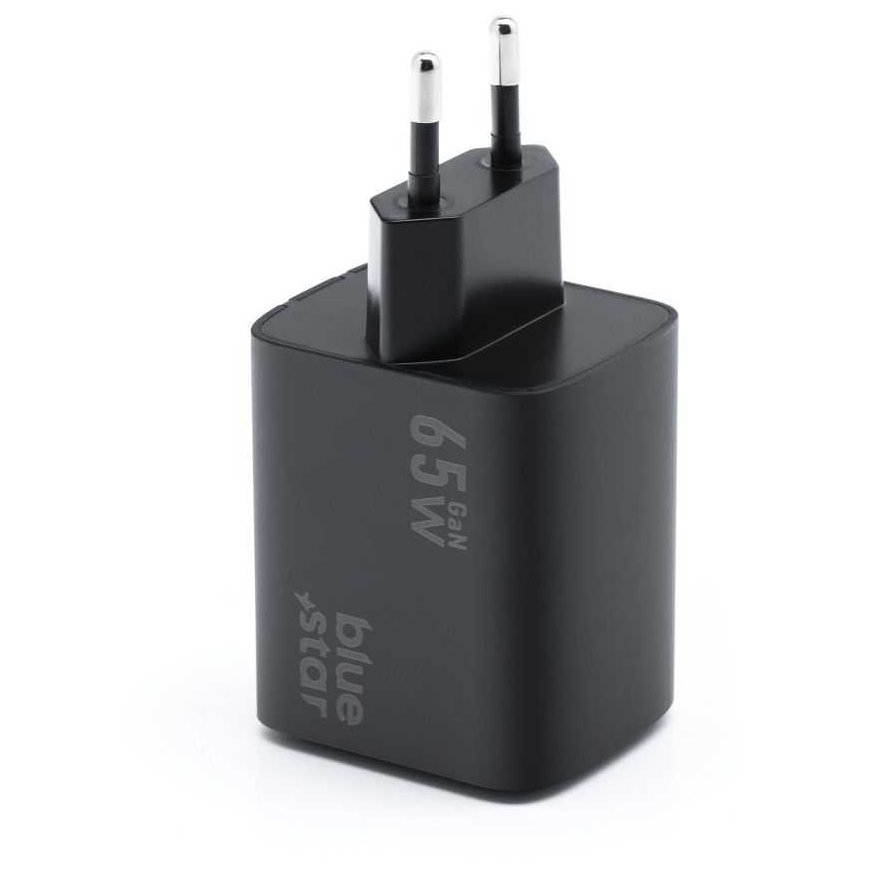 BlueStar Blue STAR travel charger GaN 4A 65W 2 x Type C + USB A PD QC4.0 VT-43 black – 4