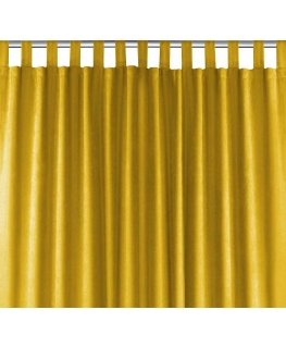 Homede Užuolaidos CHENILLE TAB MUSTARD 140x175