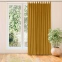 Homede Curtains CHENILLE TAB MUSTARD 140x175