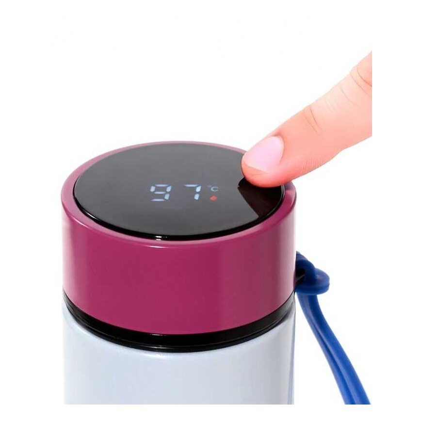 Puckator Minecraft Axolotl thermos stainless steel bottle thermometer 450ml – 4