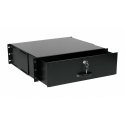 Equip Lockable Drawer 19', 3U, RAL9005 Black Equip Lockable Drawer 19', 3U, RAL9005 Black