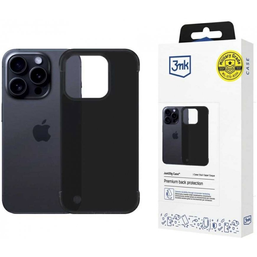 Dėklas 3MK Just20g matinis dėklas iPhone 16 Pro