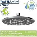 Water-saving ceiling downpipes, Ø 22.5 cm, WENKO