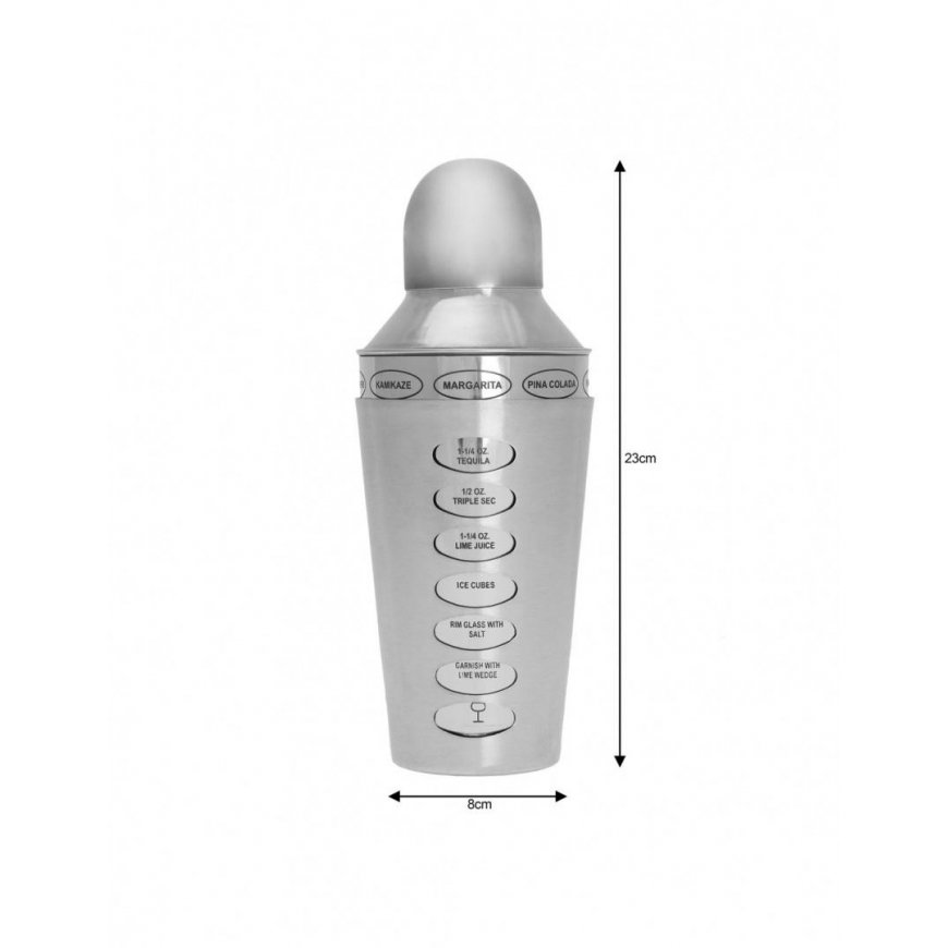 King Hoff barmenės purtyklė su receptų knyga 600 ml kinghoff kh-1393 – 4
