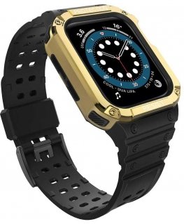 Išmaniojo laikrodžio Apple SE/7 silikoninis Hurtel dirželis, Juodos spalvos, 38/40/41mm