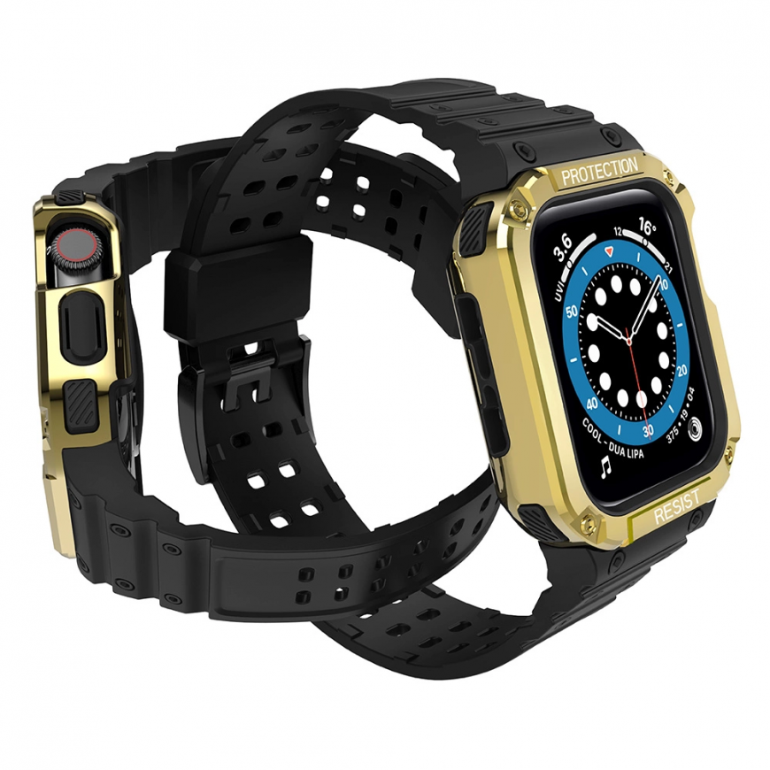Smartwatch Apple SE/7 silicone Hurtel strap, Black, 38/40/41mm – 4
