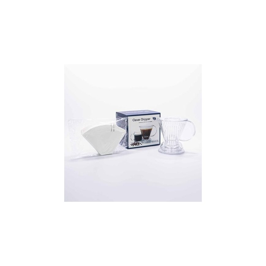 Clever Dripper - L 500ml läpikuultava + 100 suodatinta – 3