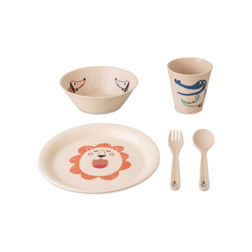 HOP ON AT HOME children's dish set, 4 pieces, KOZIOL