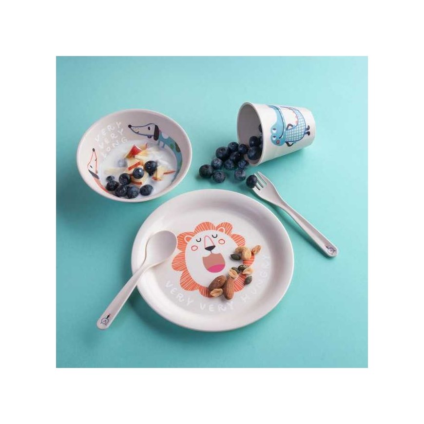HOP ON AT HOME children's dish set, 4 pieces, KOZIOL – 2