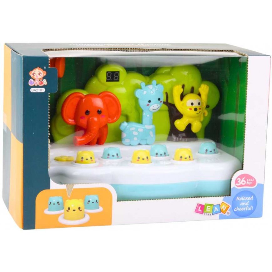 Lean Toys Animal Skill Game Whack-A-Mole Counter Hammer Colorful – 5