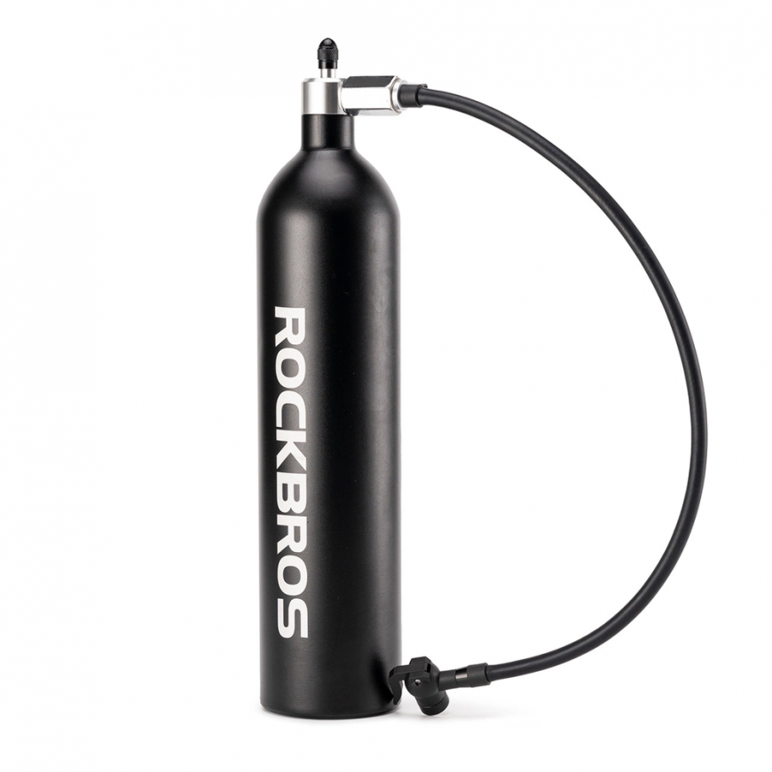 Rockbros Tubeless Tire Inflator 200 PSI 1,2l - musta – 3