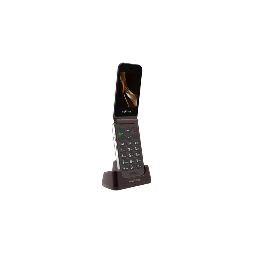 myPhone Harmony LTE Praline Collection | Brown | 2.8+1.44 " | IPS | 48 MB | 128 MB | Single SIM | MicroSD | 3G | Bluetooth | 5.1 – 5