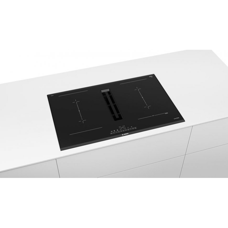 Bosch Serie 6 PVQ895F25E варочная поверхность Черный Встроенный 80 cm Плита с зонами индукции 4 зона – 4