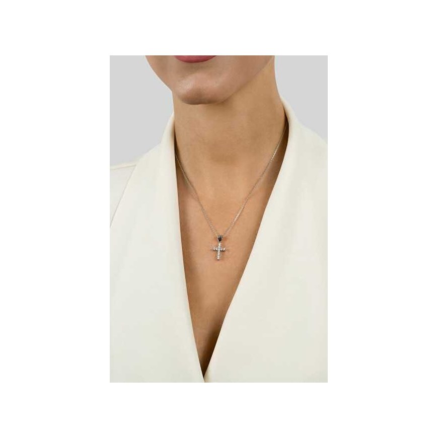 Brilio Silver Moderni kullattu riipus zirkoneilla Cross PT69Y – 2