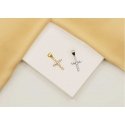 Brilio Silver Modern gold-plated pendant with zircons Cross PT69Y Brilio Silver Modern gold-plated pendant with zircons Cross PT69Y