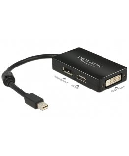 DeLOCK 0.16m DisplayPort/Displayport + HDMI + DVI Mini DisplayPort DisplayPort + DVI + HDMI Black