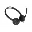 NATEC Canary Headset Wired Head-band Office/Call center Black NATEC Canary Headset Wired Head-band Office/Call center Black