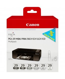 Canon 4868B018 rašalo kasetė Originalus Juoda, Tamsiai Pilka, Pilka, Šviesiai Žalia, Matinis Juodas,