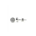Moiss Minimalist silver earrings with stones E000142