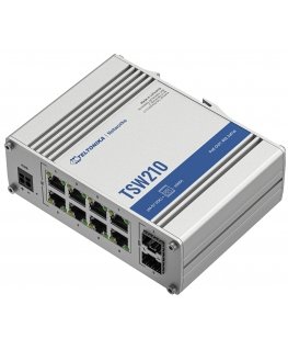 Teltonika TSW210 võrgulüliti Mittejuhitav Gigabit Ethernet (10/100/1000) Alumiinium