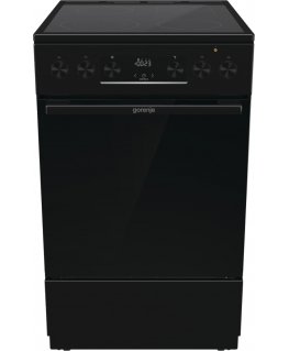 Gorenje GECS5C70BPA Brīvi stāvoša plīts Elektrisks Keramika Melns