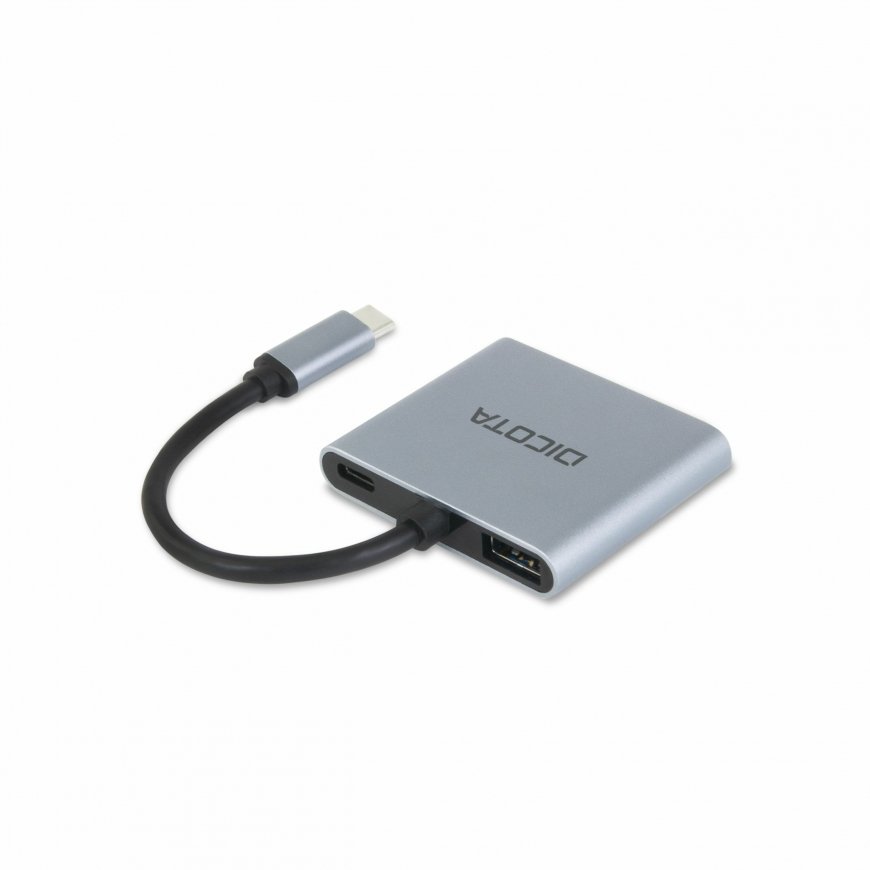 DICOTA D32063 mobiilseadme dokkimisjaam Tahvelarvuti / nutitelefon / sülearvuti Hõbe – 2