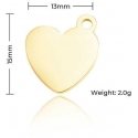 xTool heart shaped pendant – gold silver and rose gold – 30pcs xTool heart shaped pendant – gold silver and rose gold – 30pcs