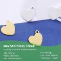 xTool heart shaped pendant – gold silver and rose gold – 30pcs xTool heart shaped pendant – gold silver and rose gold – 30pcs