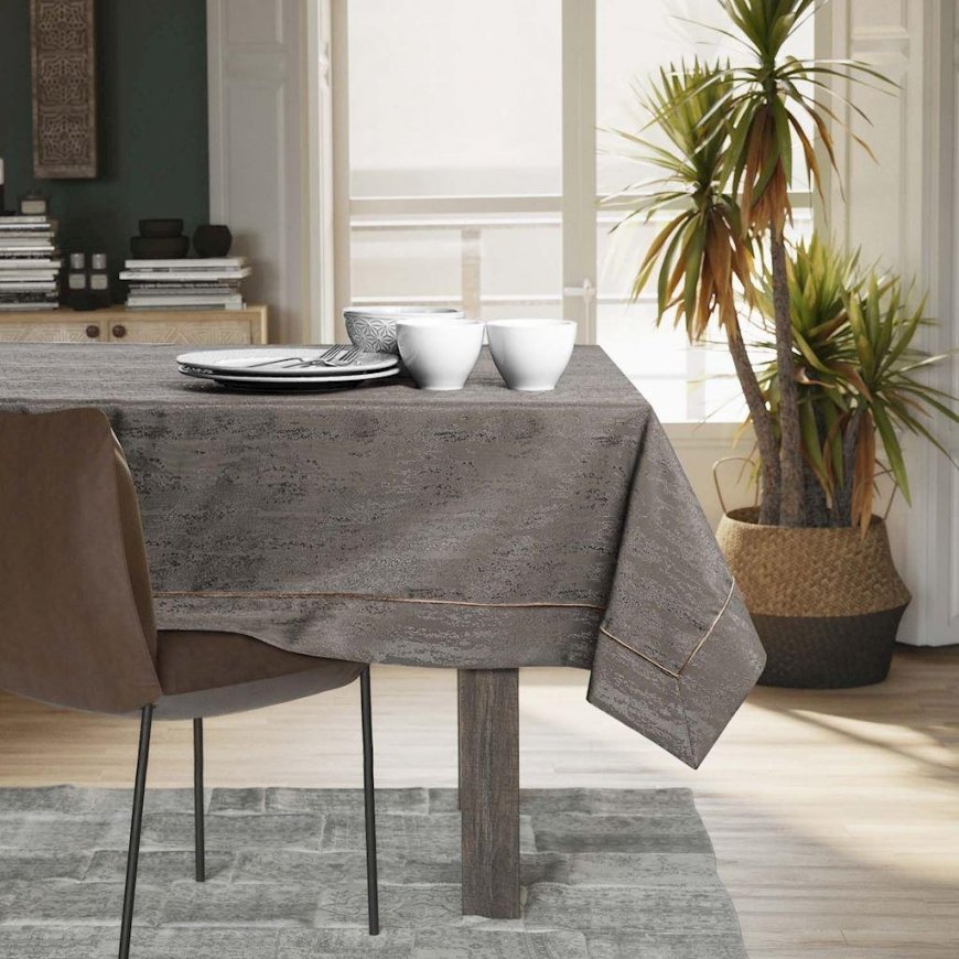 AmeliaHome Table runner AH VESTA BRD PPG COCOA 140x280 – 4