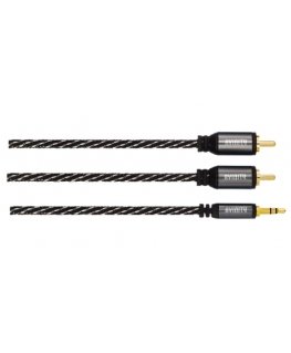 Avinity 00127077 audiokaapeli 1,5 m 2 x RCA 3.5mm musta