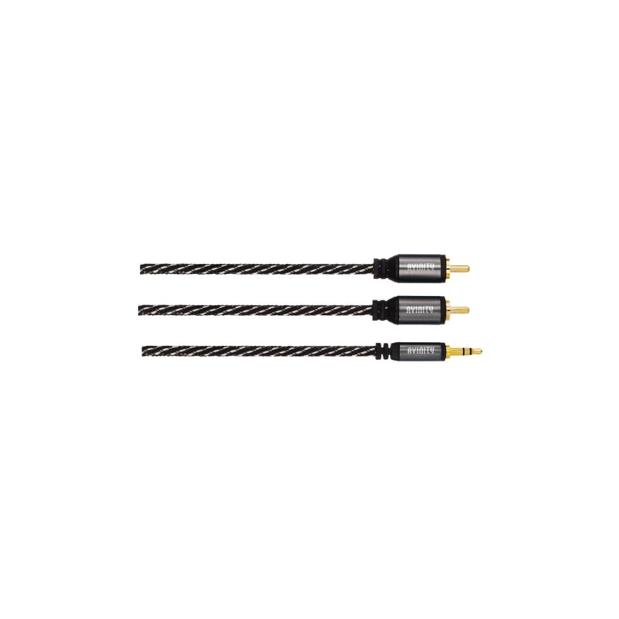 Avinity 00127077 audio cable 1.5 m 2 x RCA 3.5mm Black
