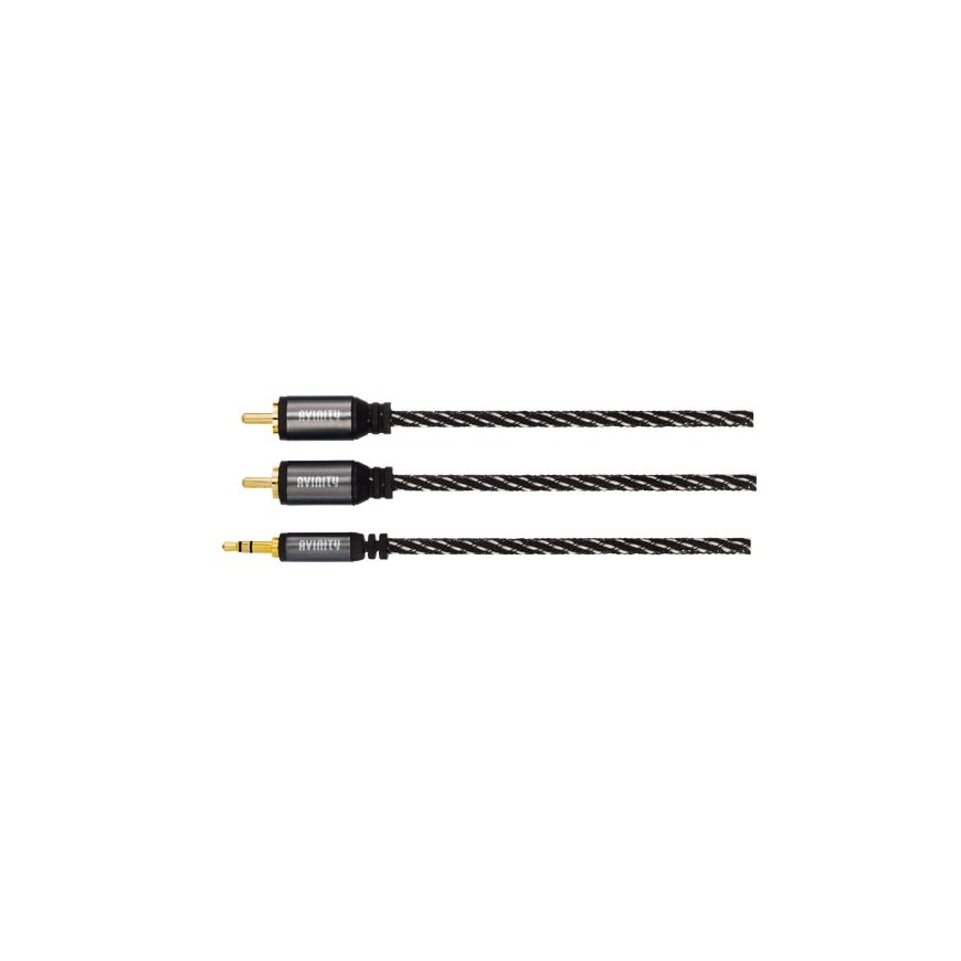 Avinity 00127077 audio cable 1.5 m 2 x RCA 3.5mm Black – 2