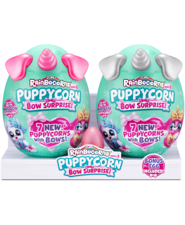 RAINBOCORNS pehmolelusetti Sparkle Heart Surprise Combo, sarja 6, Puppycorn Surprise Bow, 2 kpl, 9275