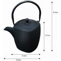 King Hoff CAST IRON TEA POT WITH FILTER 0.9L KINGHOFF KH-1818 King Hoff CAST IRON TEA POT WITH FILTER 0.9L KINGHOFF KH-1818