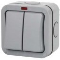 Hismart Overhead switch 2 channels, IP66, EU Hismart Overhead switch 2 channels, IP66, EU
