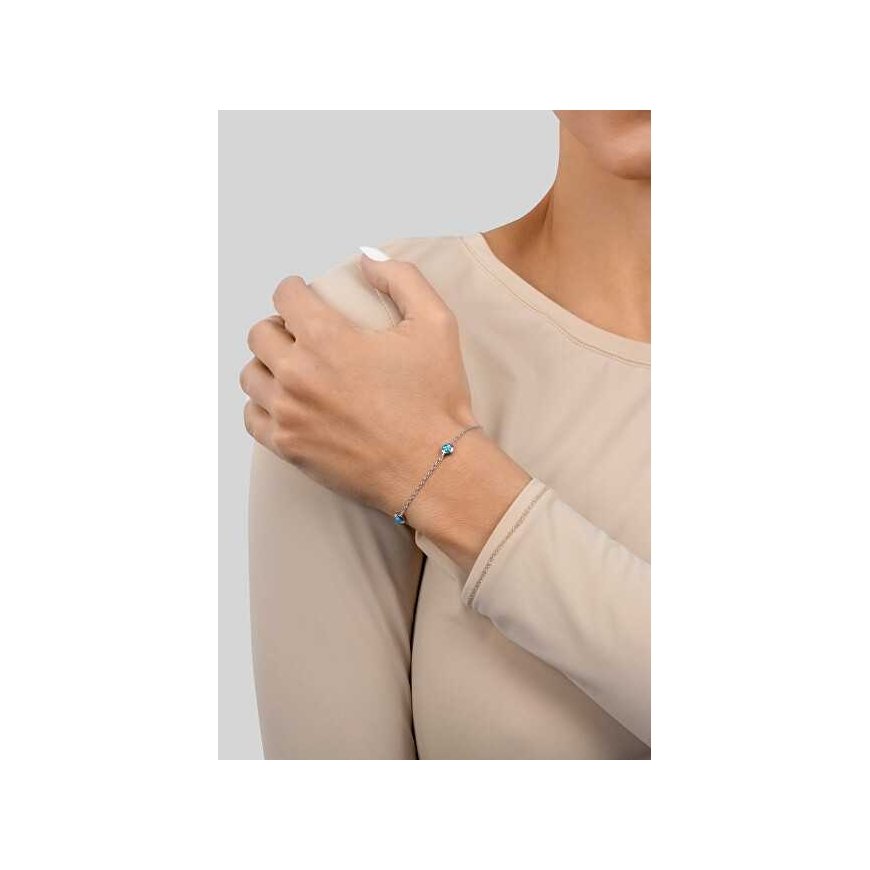 Brilio Silver Charming silver bracelet with synthetic opals BRC40WB – 3